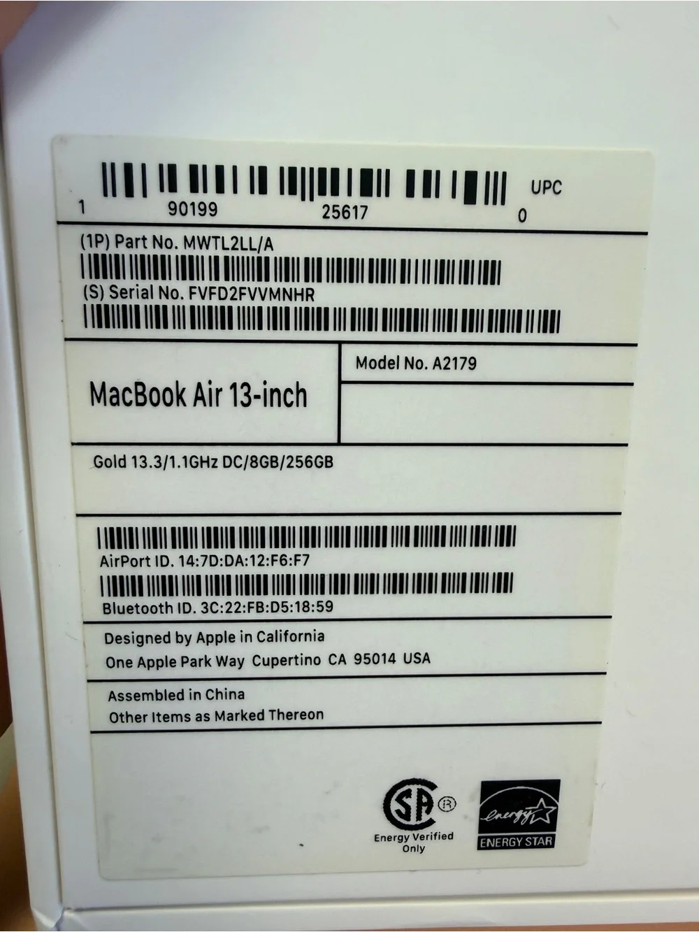 Apple MacBook Air Rose Gold with Black Keyboard